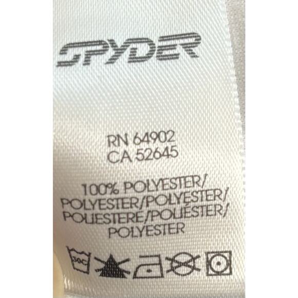Spyder Sweater Womens Sz 12 Black White Core Sweater 1/4 Zip Jacket Embroidered - Picture 5 of 8